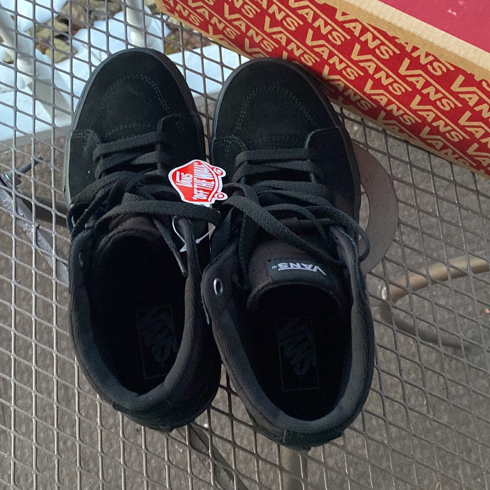 Suede Canvas Vans Filmore Hi Men's/Unisex Size 7.5 Medium Black Very Supportive - Picture 13 of 14